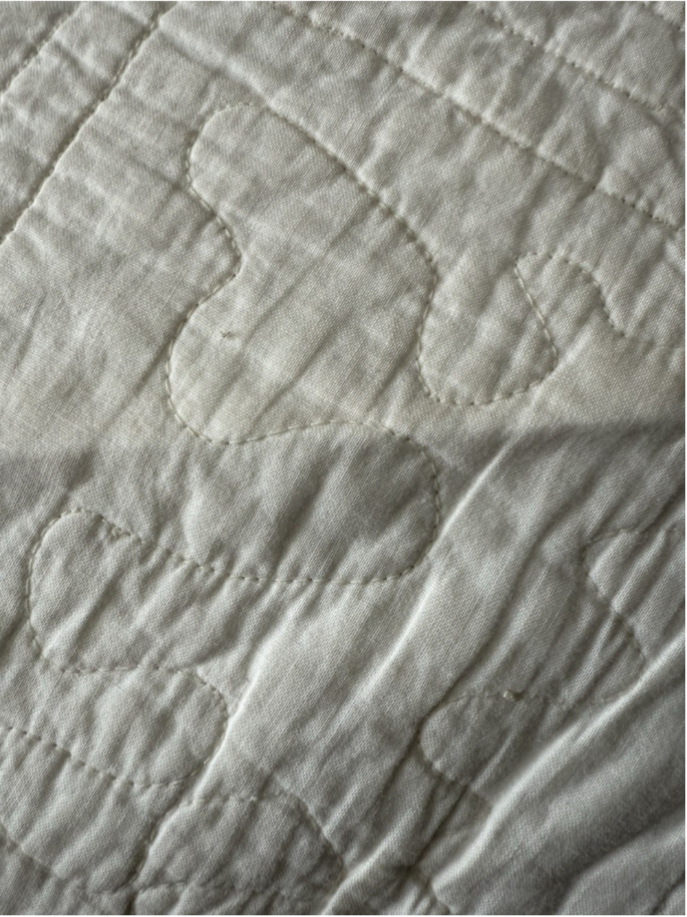 Vintage Cottage Floral Quilt Embroidered Border Chintz Patchwork Cotton 113x90 - Picture 5 of 10